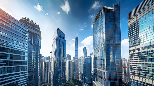 廣州珠江新城高樓林立現(xiàn)代化都市風(fēng)光