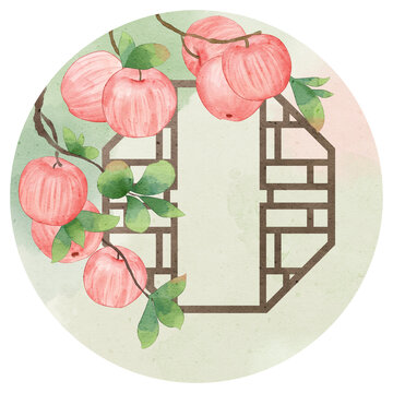 蘋果團扇