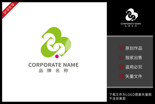 CB字母BC設(shè)計logo