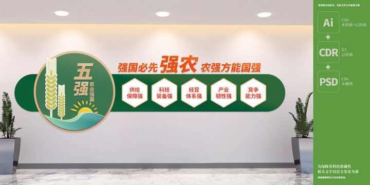 五強農(nóng)業(yè)強國文化墻