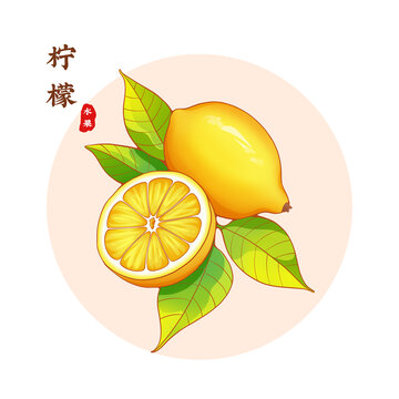 檸檬果插畫