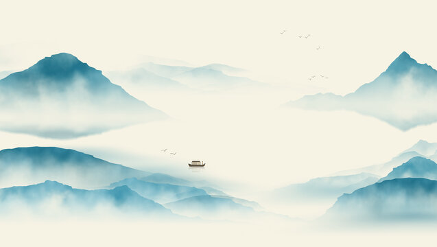 藍(lán)色意境暢想