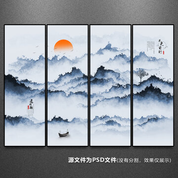 水墨畫軟膜天花