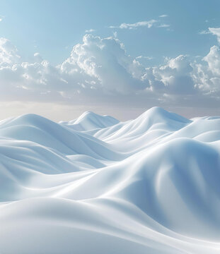 雪山冬景的AI圖片