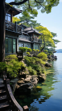 碧水丹山隱居人家