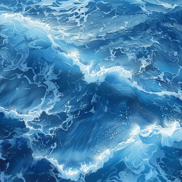 藍色的海浪