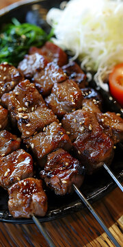 烤牛肉串的AI圖片