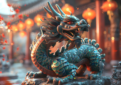 祥龍獻(xiàn)瑞鬧新春 舞獅迎春賀新年
