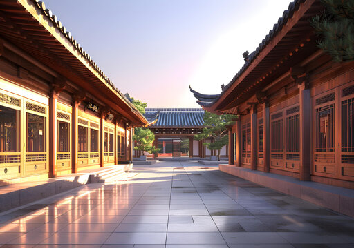 中國傳統(tǒng)建筑庭院