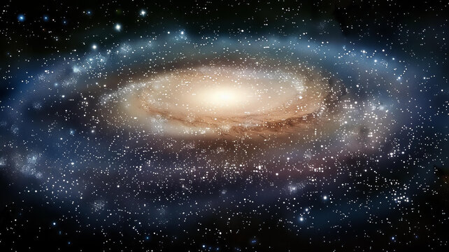 浩瀚的宇宙和美麗的銀河系
