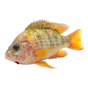 [免摳素材]白色背景上的彩色魚