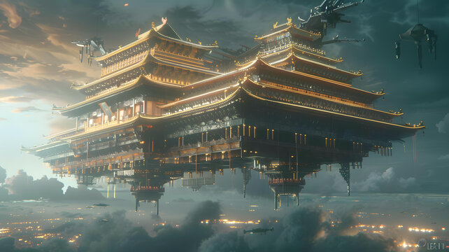 天空之城的AI圖片