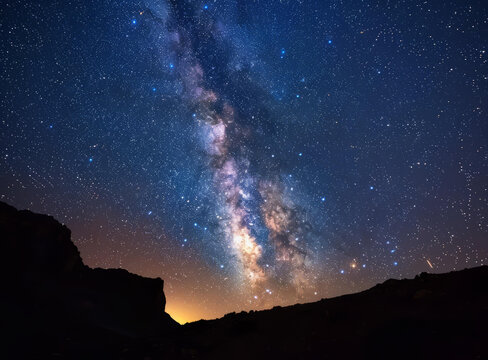 壯觀的銀河星夜