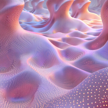粉紫發(fā)光3D景觀