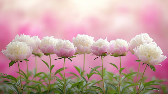 盛開的牡丹花