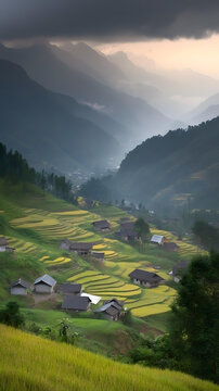 越南山區(qū)梯田美景