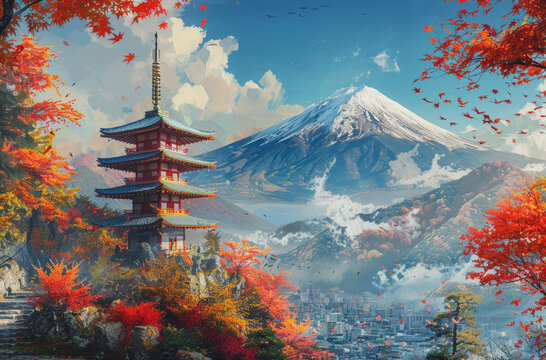 富士山秋景