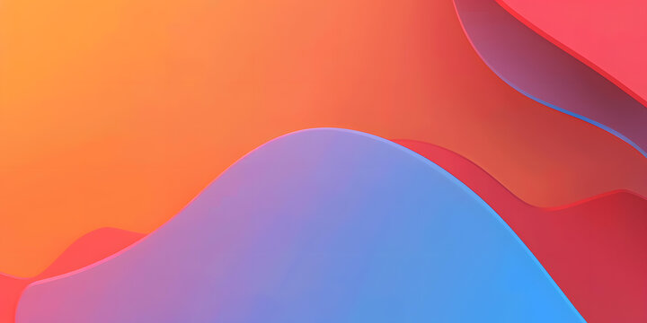橙藍(lán)紅漸變色抽象背景