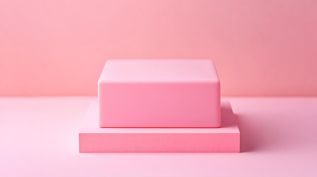 粉色極簡產(chǎn)品展示臺