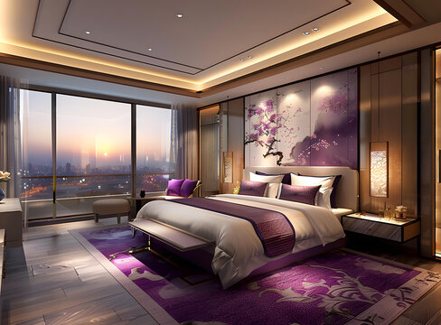 豪華酒店房間內(nèi)景