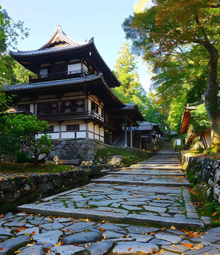 寧靜的日本寺廟