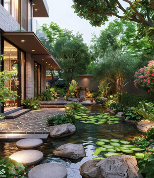 自然景觀與現(xiàn)代建筑的完美融合