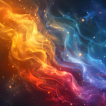 色彩斑斕的星云
