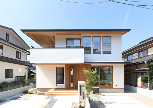 現(xiàn)代日式木質(zhì)房屋建筑設(shè)計
