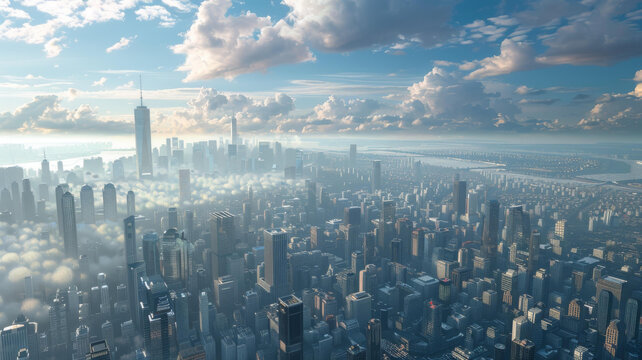 市上空