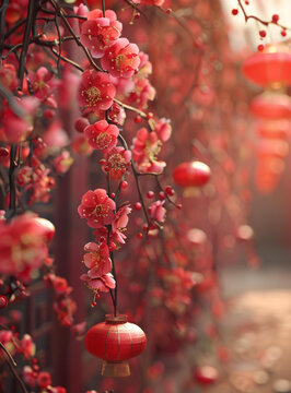 紅梅迎新春