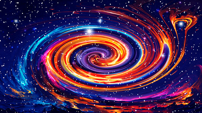 絢麗旋渦星空頂