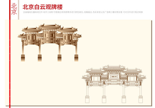北京白云觀牌樓