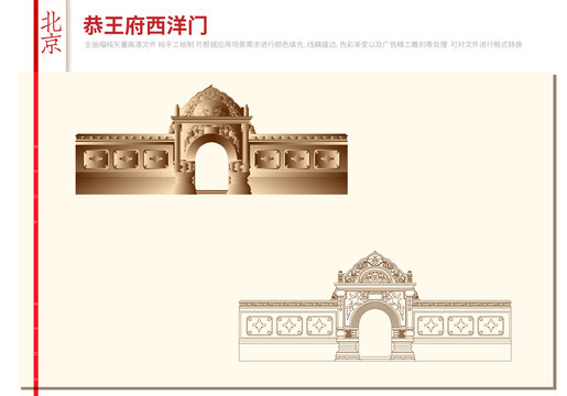 北京恭王府西洋門