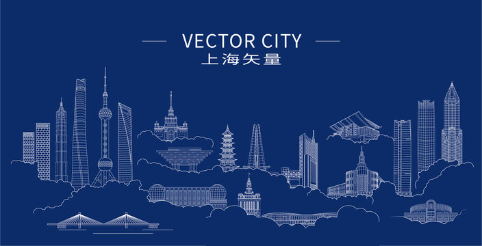 上海城市建筑矢量