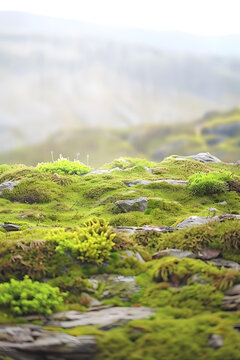 青苔覆蓋的石頭