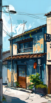 日式建筑風(fēng)格的房屋木門