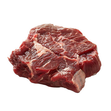 [免摳素材]白色背景上的生牛肉