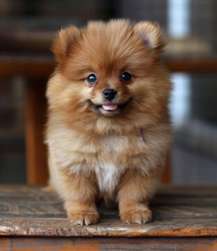 可愛博美幼犬