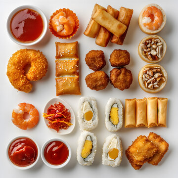各種各樣的中國(guó)食物
