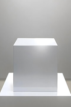 白色立方體展示臺(tái)產(chǎn)品展示背景