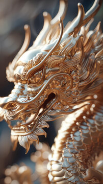 金龍雕像特寫