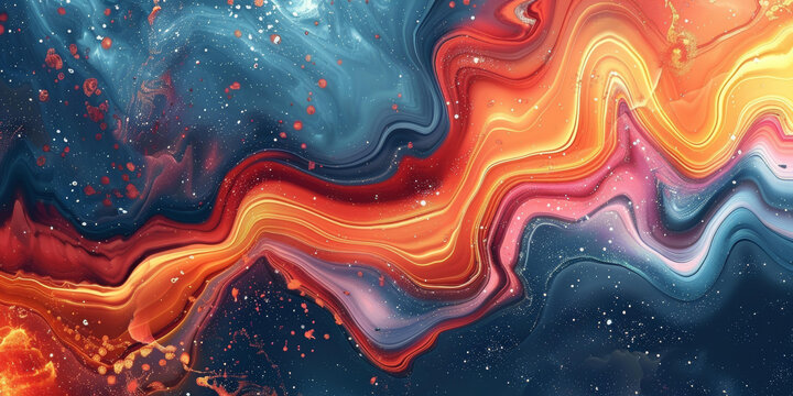 流體色彩的AI圖片