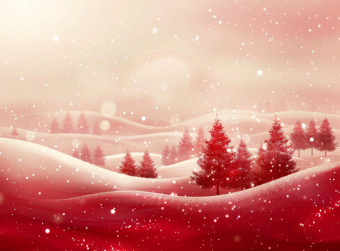 圣誕雪景的AI圖片