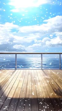 晴朗天空下美麗的海景