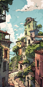 歐洲小鎮(zhèn)風(fēng)景