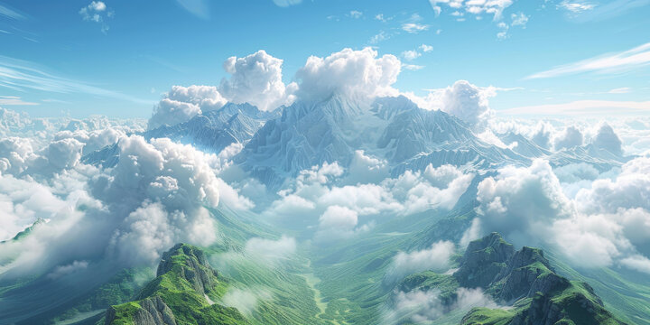 壯觀的雪山云海