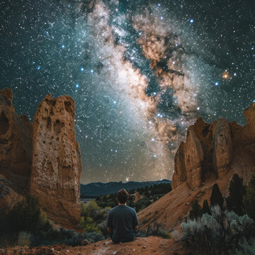夜空下的沉思