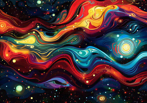 五彩斑斕的星云