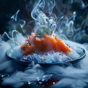 冰鎮(zhèn)三文魚刺身