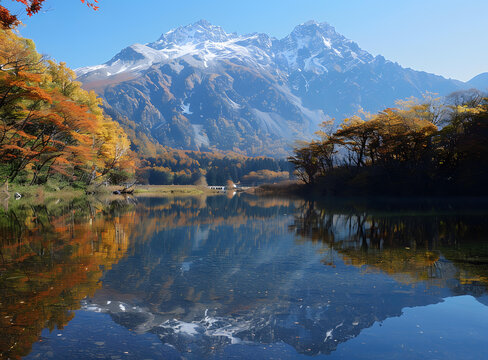 北阿爾卑斯山脈的唐松岳，在唐松圓頂上進(jìn)行登山